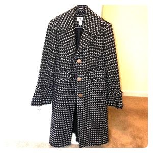 Black and white coat